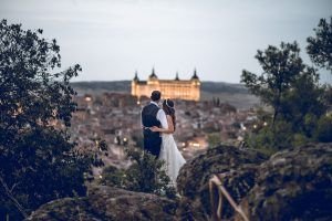 fotógrafo de bodas en toledo, fotos desde el parador de toledo