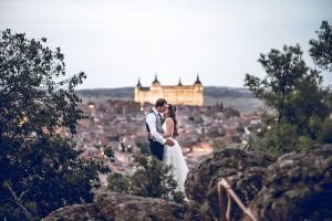 fotógrafo de bodas en toledo, fotos desde el parador de toledo